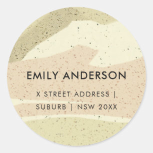 ADESIVO ENDEREÇO DE ONDAS MODERNAS DE ABSTRATO DE CINZA DE