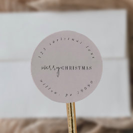 Adesivo Endereço de Retorno Circular Neutro do Chic Modern