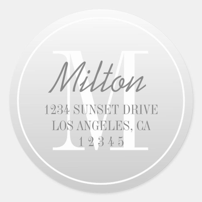 Adesivo Endereço de Retorno de Gradiente de Esmaecimento M (Frente)