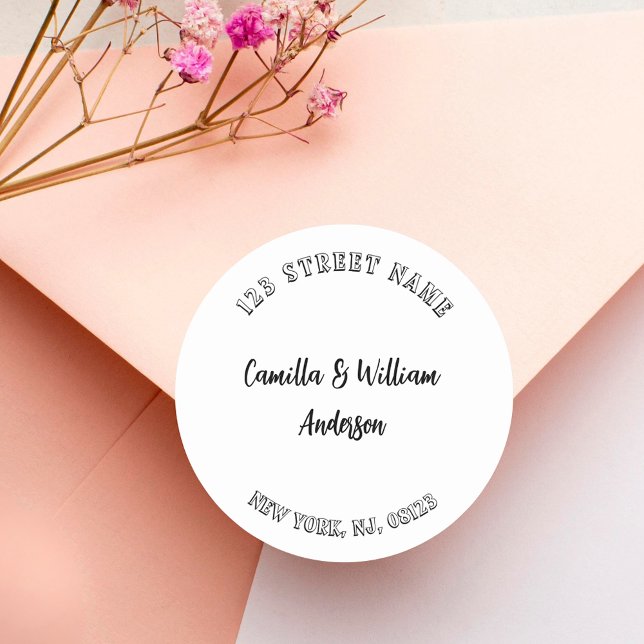 Adesivo Endereço de retorno mínimo de script moderno (Criador carregado)