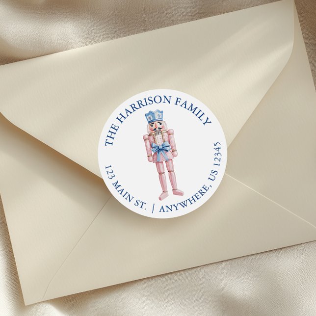 Adesivo Endereço do Invólucro Azul de Chinoiserie Toile (Criador carregado)