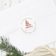 Endereço do Nome de Devolução da Árvore de Natal V