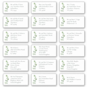 Adesivo Endereço do Nome do Destinatário Individual Euca