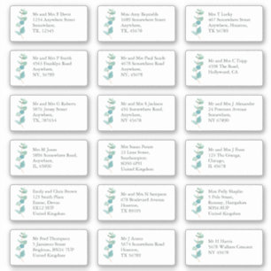 Adesivo Endereço do Nome do Destinatário Individual EucaIy