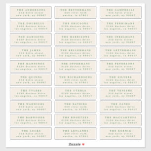 Adesivo endereço do nome individual ombre verde do natal