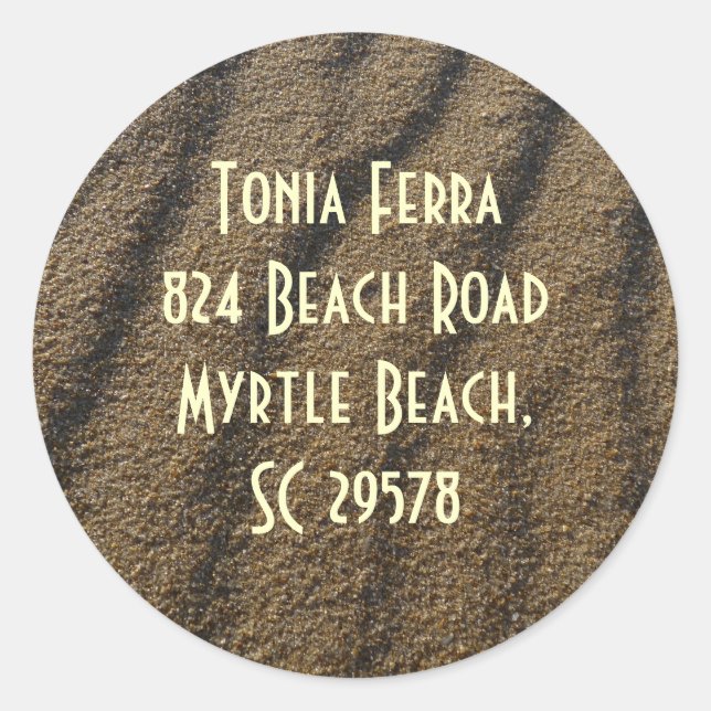 Adesivo endereço do rótulo (Frente)