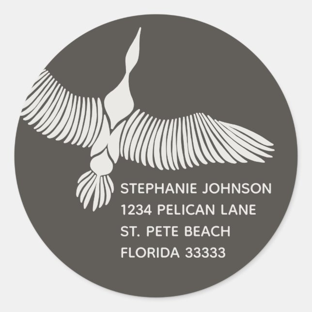 Adesivo Endereço para devolução de ganso majestoso (Frente)