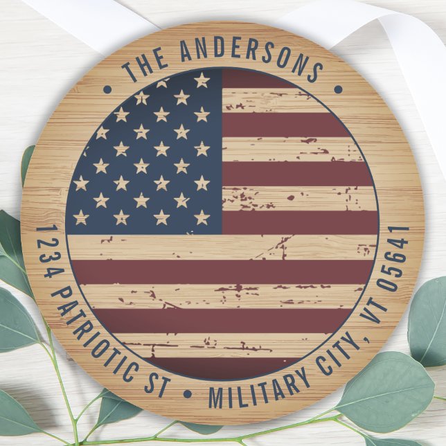 Adesivo Endereço Russo de Devolução Patriótica da Bandeira (Criador carregado)