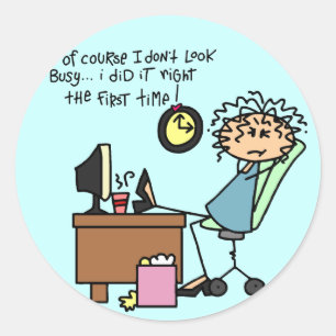 Adesivo Endireite a primeira vez o humor