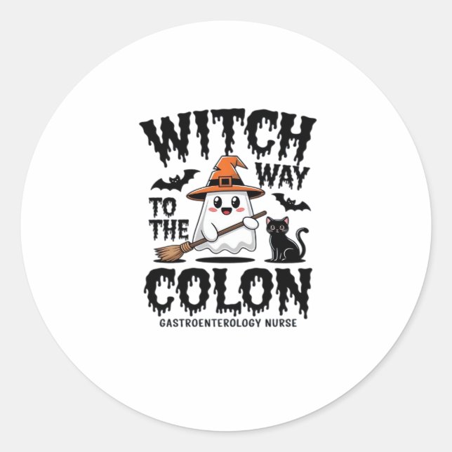 Adesivo Endo Enfermeira Halloween Enfermeira Gastrointesti (Frente)