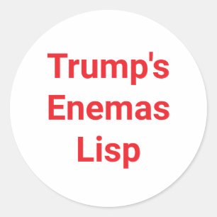 Adesivo Enemas de Trump Lisp Jeff Hankamer Artjunkhaus Côm