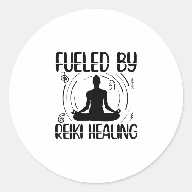 Adesivo Energia de cura em Reiki | Ideia De Presente Para  (Frente)