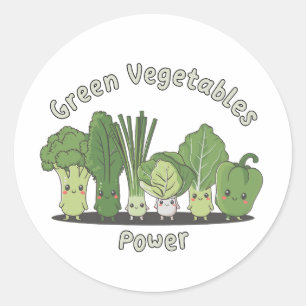 Adesivo Energia de legumes verdes