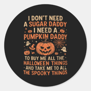 Adesivo Energia Fangirl, Planos de Halloween, Pai de Abóbo
