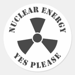Adesivo Energia Nuclear, Sim, Por Favor, Convite À Energia