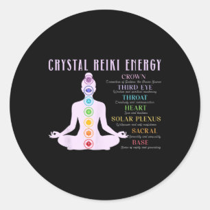 Adesivo Energia Reiki Cristalino Chakra Reiki Yoga Curador
