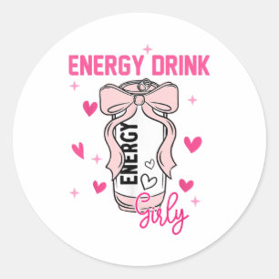 Adesivo Energy Beber Girly Funny Bebendo