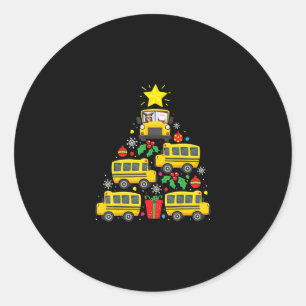 Adesivo enfeite de árvore de natal de motorista de ônibu