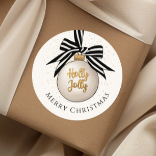 Adesivo Enfeite de Natal Elegante e Alegre