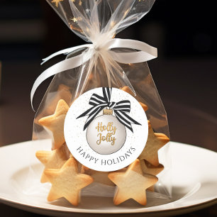 Adesivo Enfeite de Natal Elegante Feliz Natal