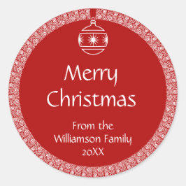 Adesivo Enfeites de natal Retroativo Personalizado de Nouv