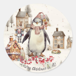 Adesivo Enfeites de Pinguim Noivador de Gato