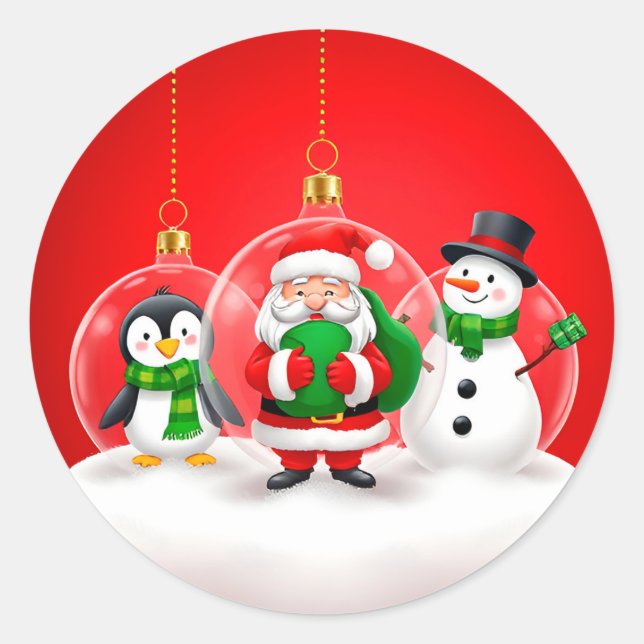 Adesivo Enfeites Festivos de Natal (Frente)