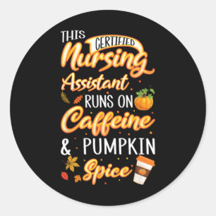 Adesivo Enfermagem certificada Istambul Caffeine Cna Pumpk