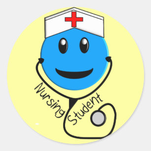 Adesivo Enfermagem Estudante Grandes Presentes Azuis