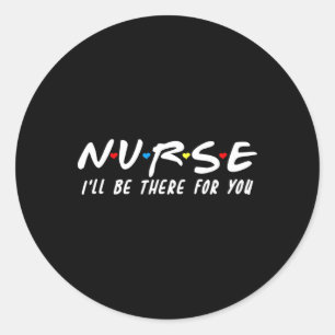 Adesivo Enfermeira bonita estarei lá para você para RN e L