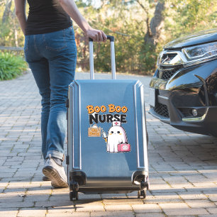 Adesivo Enfermeira Boo em T-Shirt Clássica de Serviço