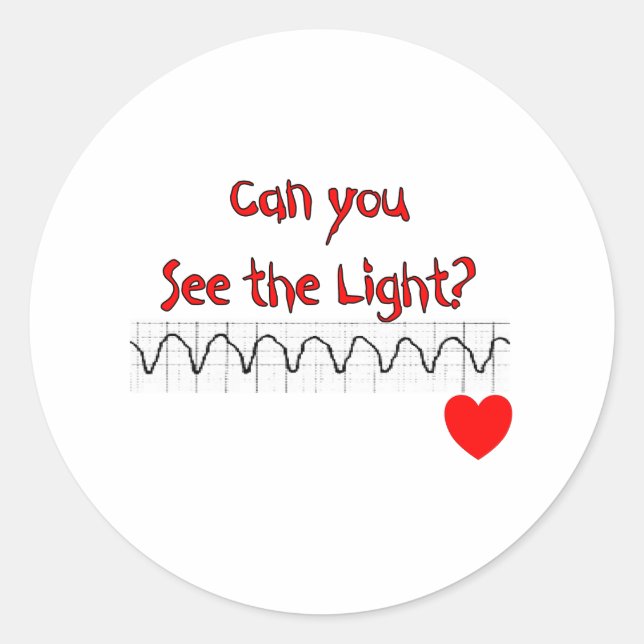 Adesivo Enfermeira Cardíaca/ER Afirmações Hilarious (Frente)