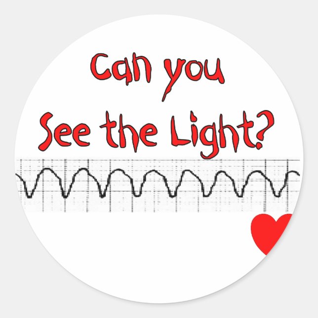 Adesivo Enfermeira Cardíaca/ER Afirmações Hilarious (Frente)