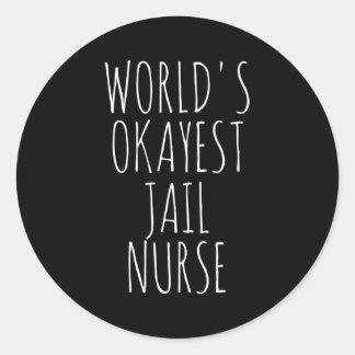 Adesivo Enfermeira da prisão do mundo ocayest