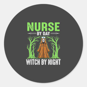 Adesivo Enfermeira De Dia Bruxa De Noite Design De Hallowe