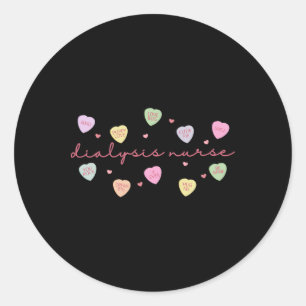 Adesivo Enfermeira de Diálise Coração Dia dos Namorados Té