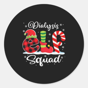 Adesivo Enfermeira de diálise de Natal do Esquadrão Elf de