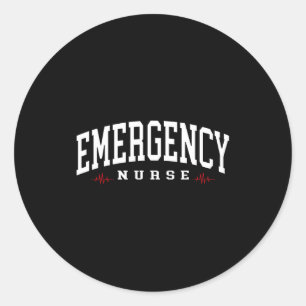 Adesivo enfermeira de emergência departamento de emergênci