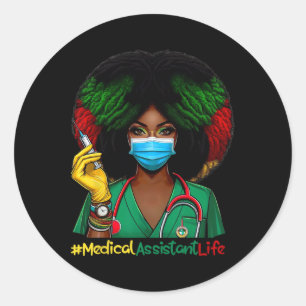 Adesivo Enfermeira de Istambul Médica Mulheres Afro Enferm