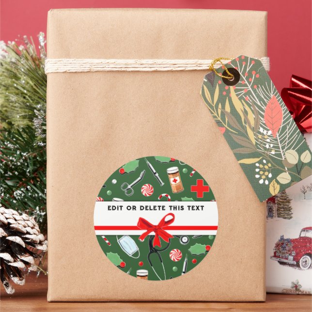 Adesivo Enfermeira de Natal (Feriado)