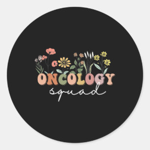 Adesivo Enfermeira de Oncologia de Flores Selvagens - Esqu