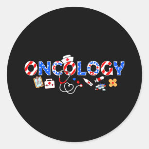 Adesivo enfermeira de oncologia estetoscópio dia de memori