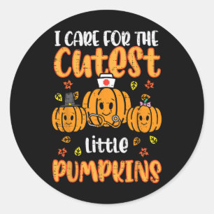 Adesivo Enfermeira de Pumpkins Halloween Caiu no Topo da Q