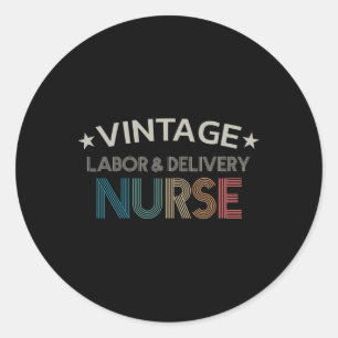Adesivo Enfermeira De Trabalho E Entrega De Vintage Estilo