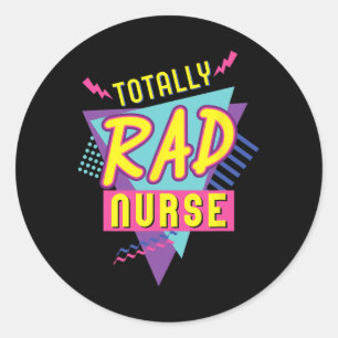 Adesivo Enfermeira do Dia das Bruxas Enfermeira de 90 anos