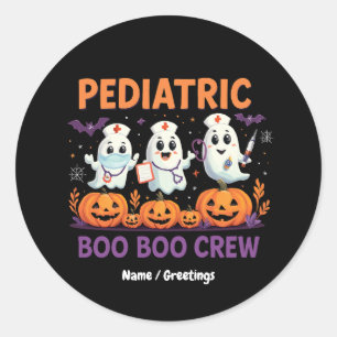Adesivo Enfermeira do Halloween Crianças Boo Boo Crew Spoo