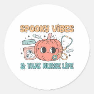 Adesivo Enfermeira do Halloween Ilustração da Vida Spooky