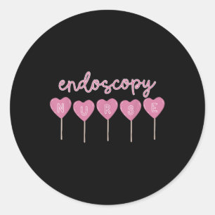 Adesivo Enfermeira Endoscopia Namorados Cardíacos Doces Gi
