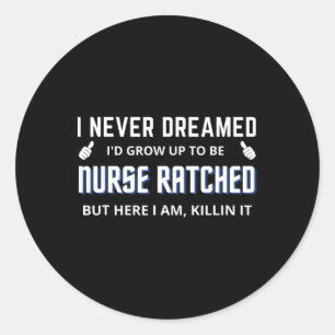 Adesivo Enfermeira Enfermeira Enfermeira Caráter de Filme 