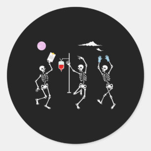 Adesivo Enfermeira Enfermeira Engraçada Esqueleto Hallowee